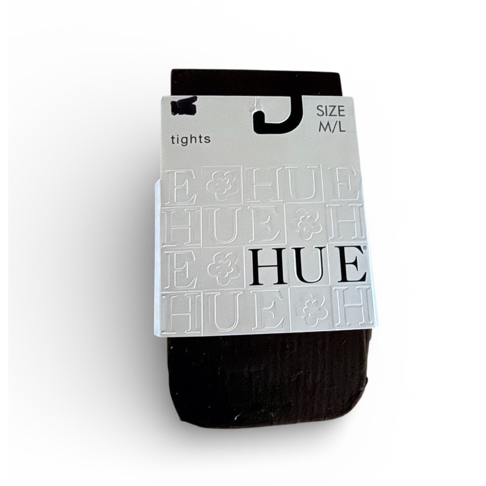 NWT! HUE Ribbed Tights Espresso Brown -Size M/L